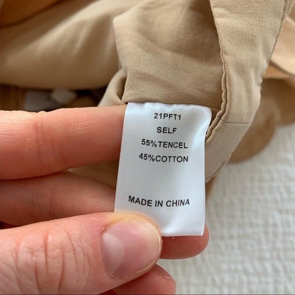 Hunter Bell Kate Ruffle Top Beige Sz 2 - Picture 6 of 7